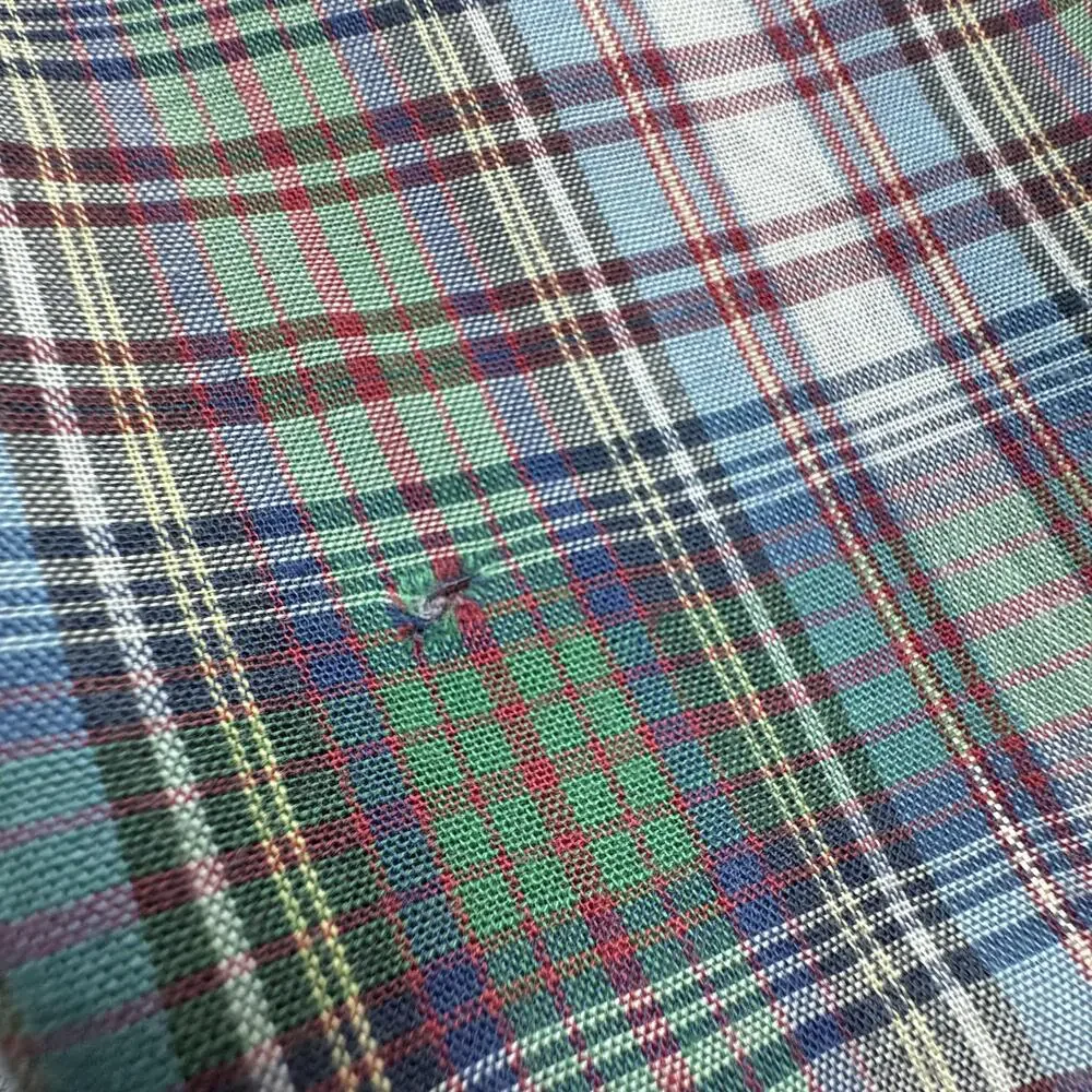 1970's Levi's Shirt Mens L Plaid Western Pearl Snap LS Vintage Tapered Fit